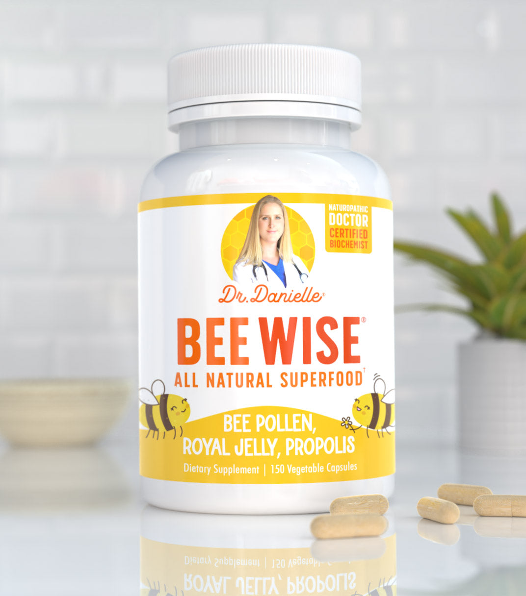 Dr. Danielle’s Bee Wise — 150 Vegetable Capsules