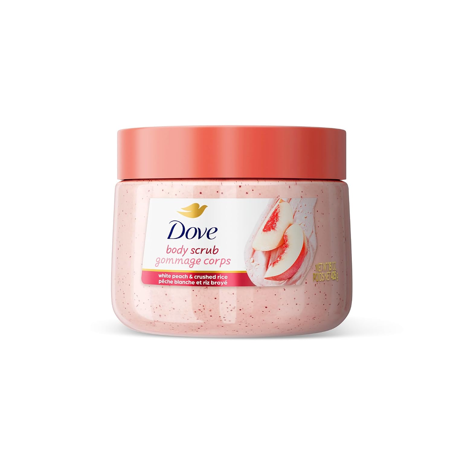 Dove White Peach & Crushed Rice Body Scrub